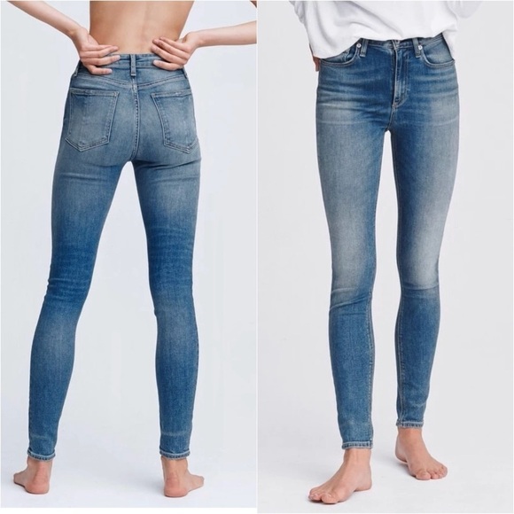 Rag & Bone Nina High Rise Exmoor Wash Women’s Skinny Jeans Sz 25 - Picture 1 of 13